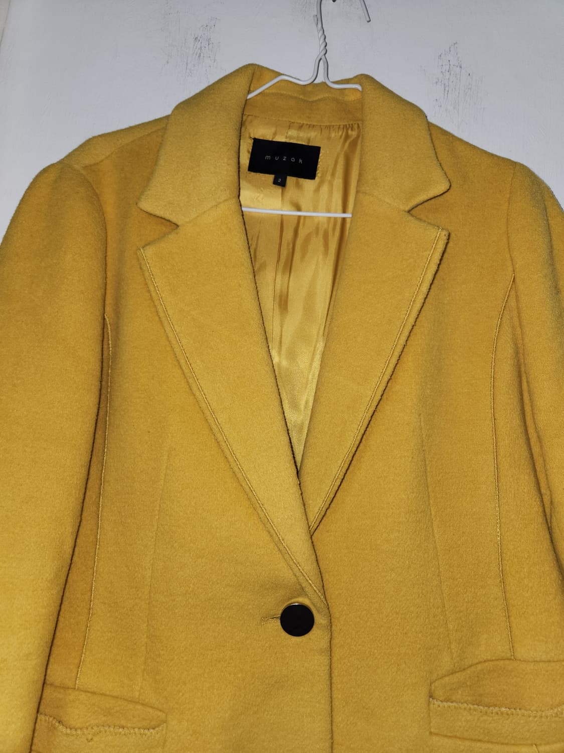muzak 머스터드 옐로우 울코트 66(90-103-165) 상품이미지3