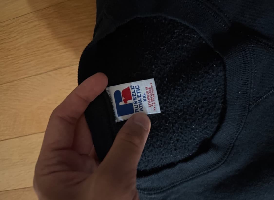 러셀 스웻셔츠 맨투맨 black xxl 상품이미지4