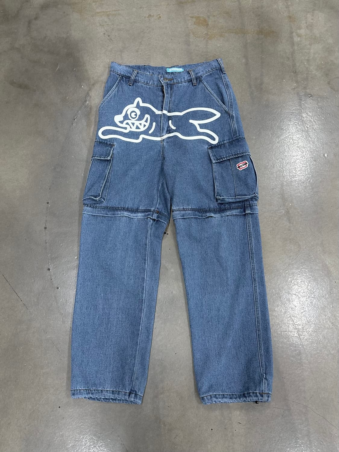 BBC 아이스크림 러닝독 투웨이 데님카고팬츠 상품이미지5