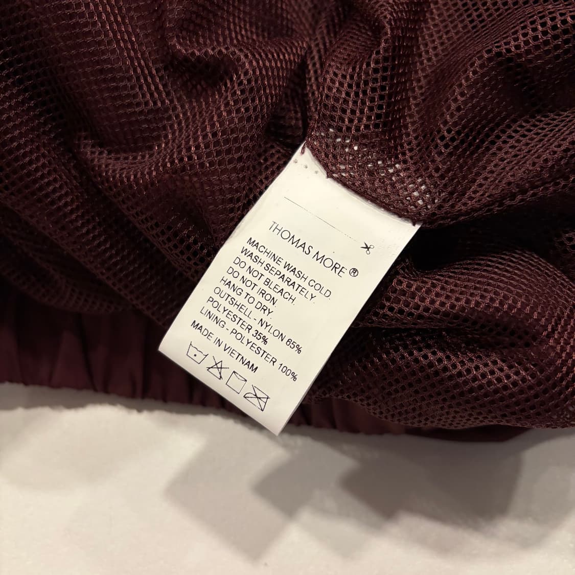 [S] 토마스모어 버건디 블루종 바람막이 자켓 C150 상품이미지7