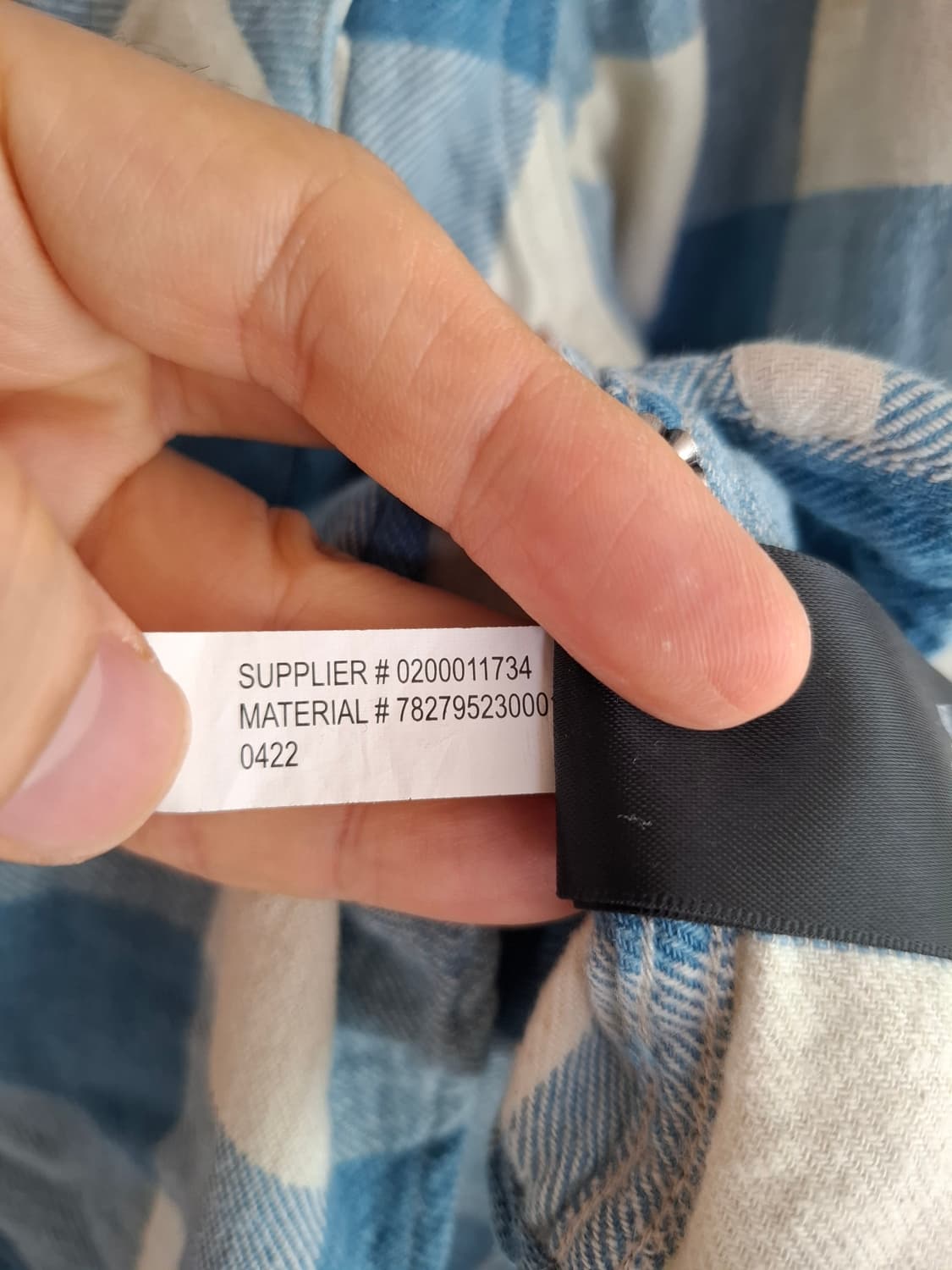 M RRL 플래드 트윌 블루 화이트 체크 웨스턴 셔츠 상품이미지6