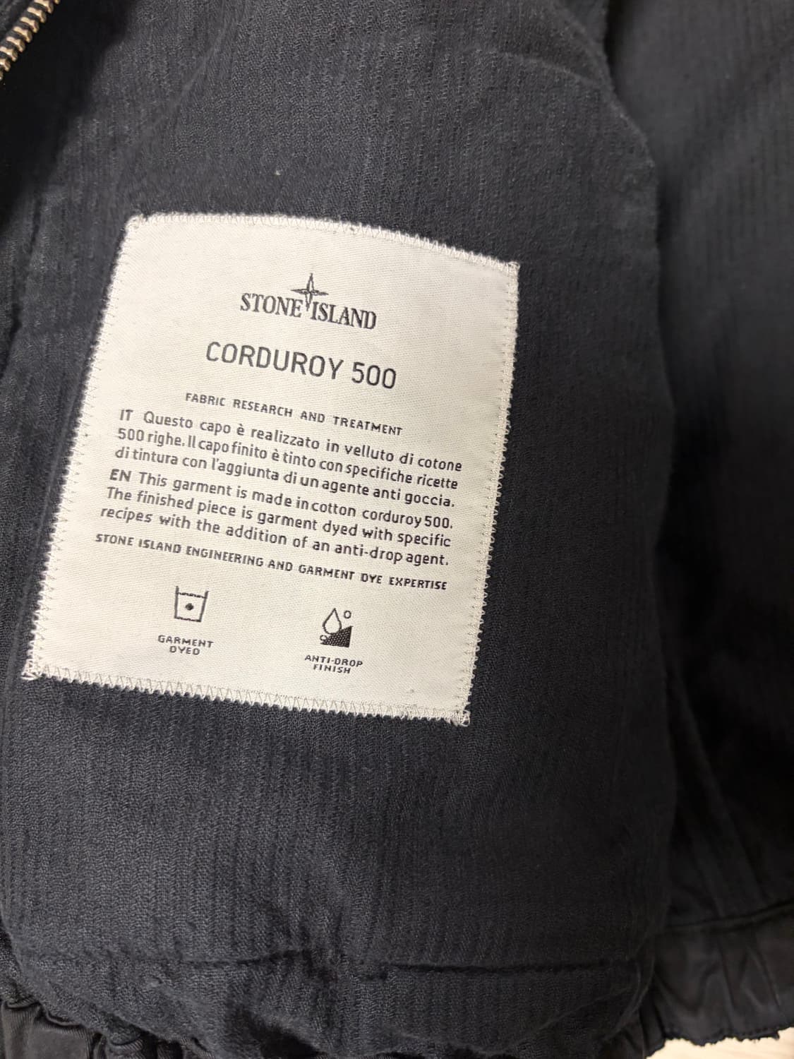 슈프림 스톤아일랜드 코듀로이 자켓 블랙 상품이미지3