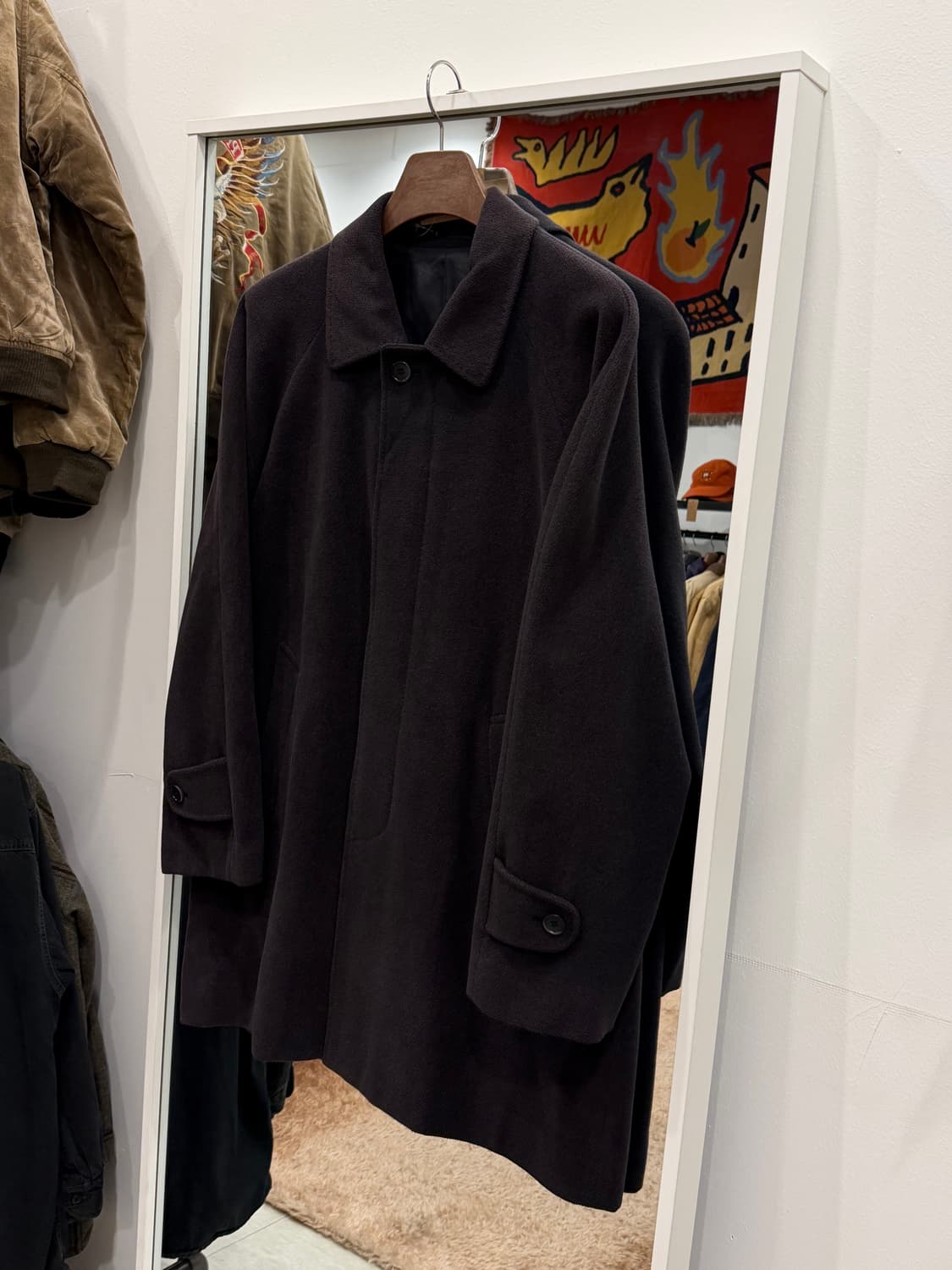 Guinness 빈티지 앙고라 맥코트 하프 코트 상품이미지1