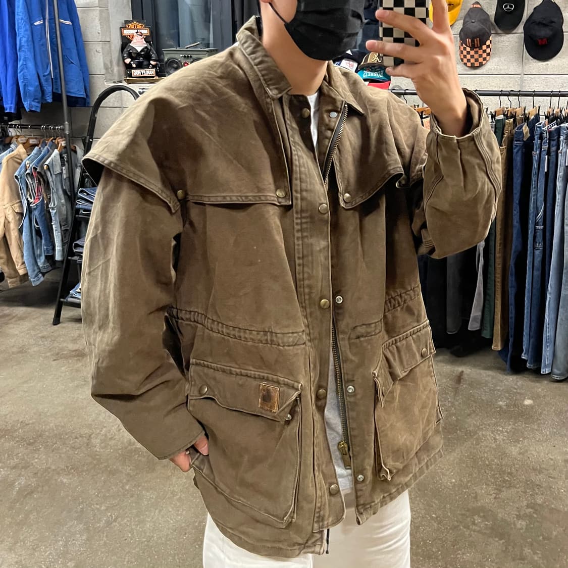 90s Carhartt 덕 케이프 코트 (110) 상품이미지2