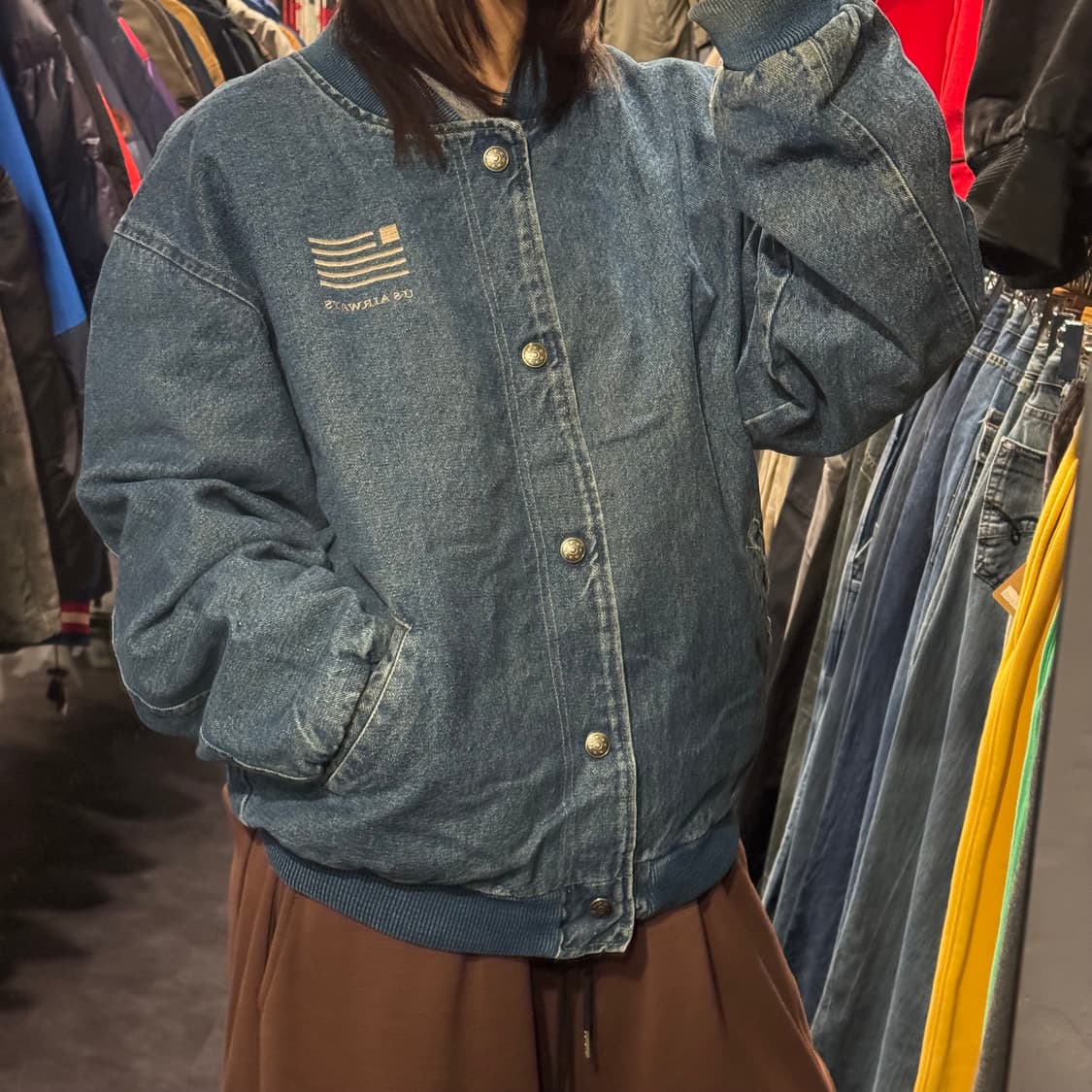 [IM] 데님 바시티자켓 상품이미지4