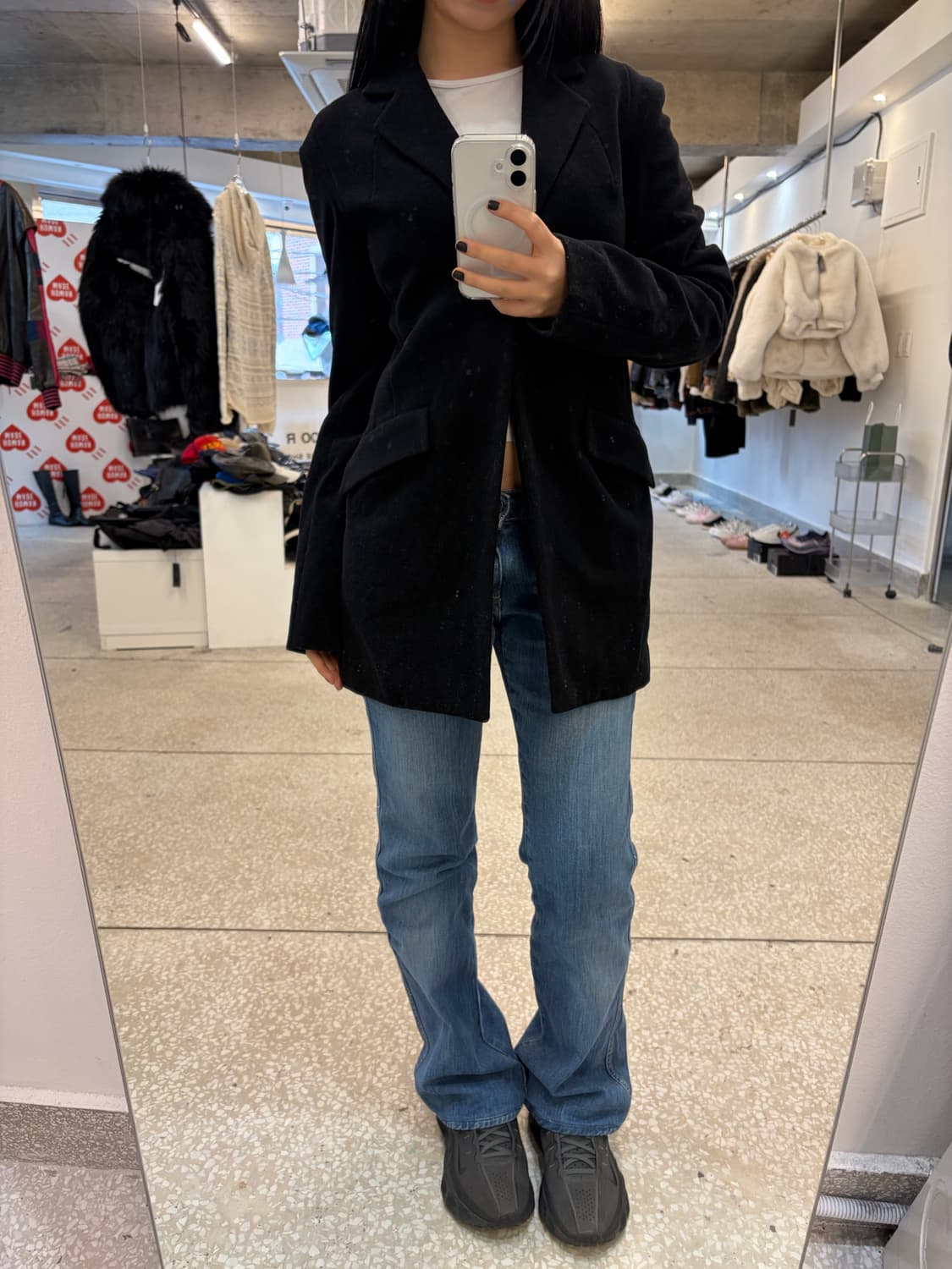 Y’s Yohji Yamamoto Classic Black Wool Ja 상품이미지1