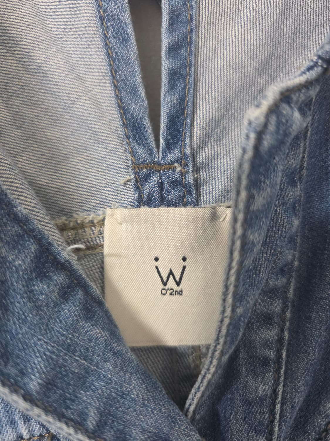 한섬 오즈세컨 데님 자수 셔츠 자켓 청남방 55-66 상품이미지3