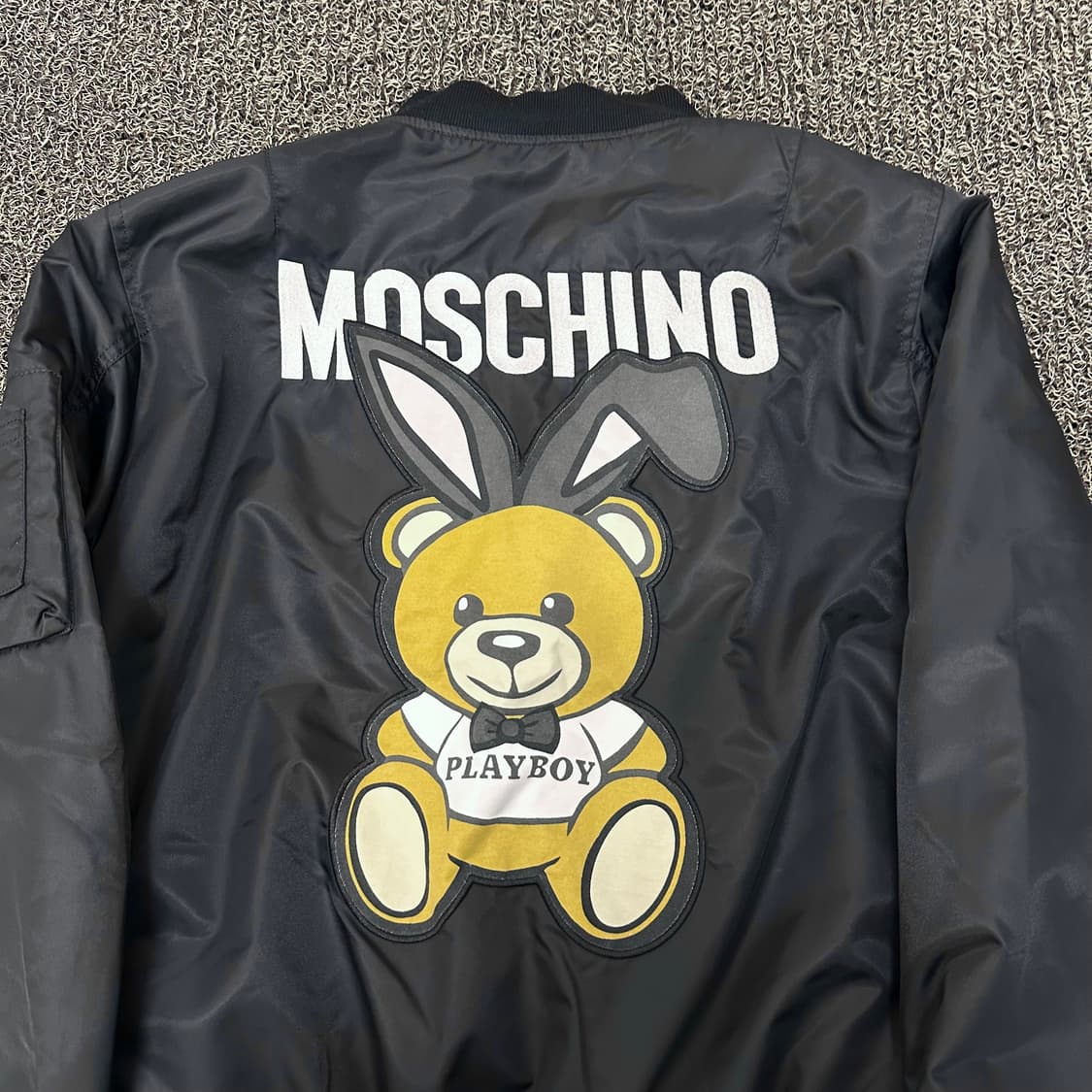 MOSCHINO 모스키노 봄버 항공점퍼 자켓 블랙 상품이미지6