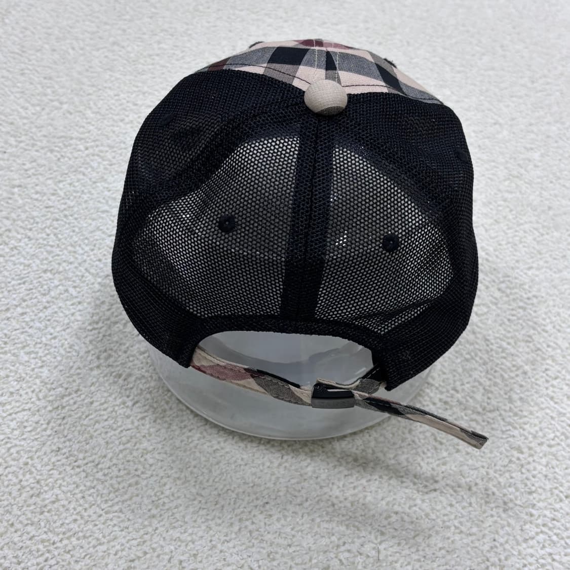 130 닥스 키즈 체크패턴 볼캡 모자 0320E 상품이미지3