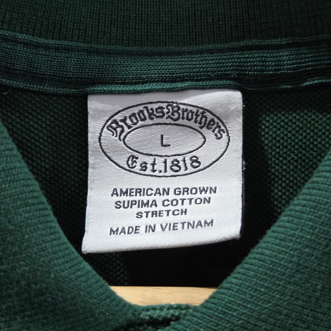 브룩스브라더스 피케 카라티 그린 L  상품이미지3
