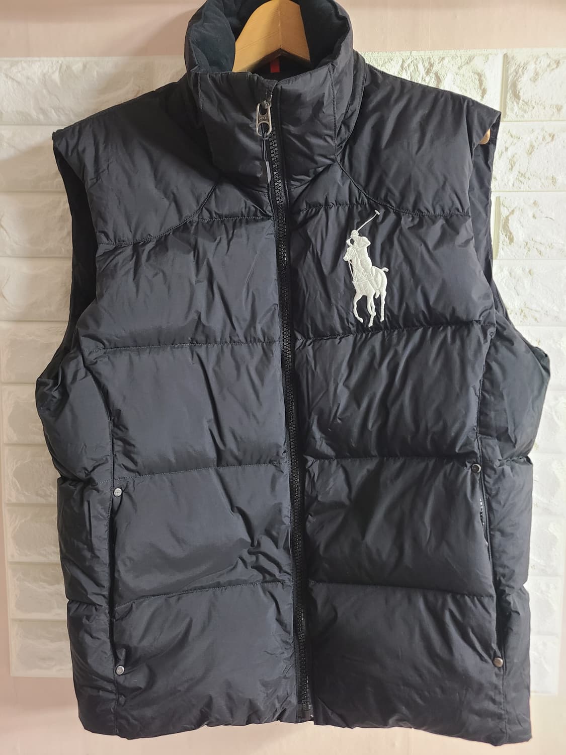 폴로 오리털 조끼 블랙 L 상품이미지1