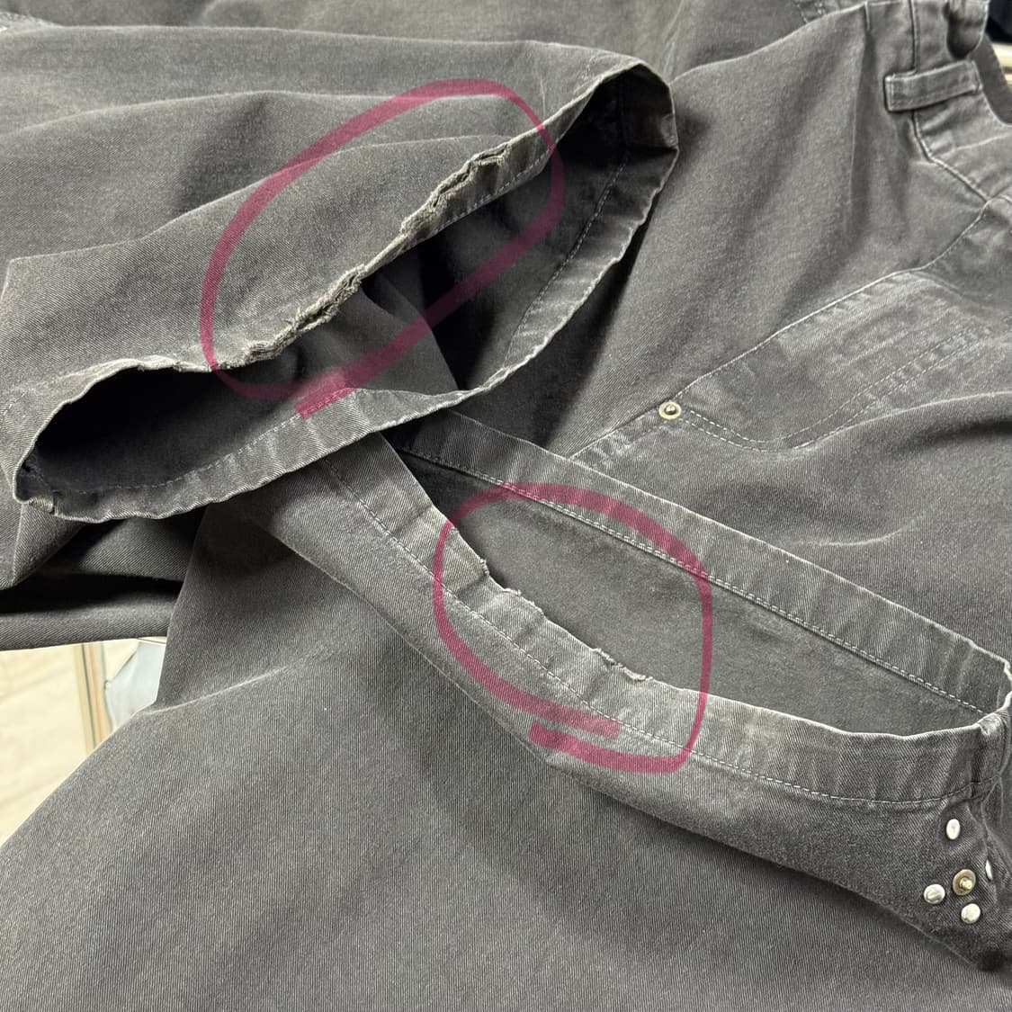 4) 폴리테루 1011 리벳 고시마 빈티지차콜 상품이미지3