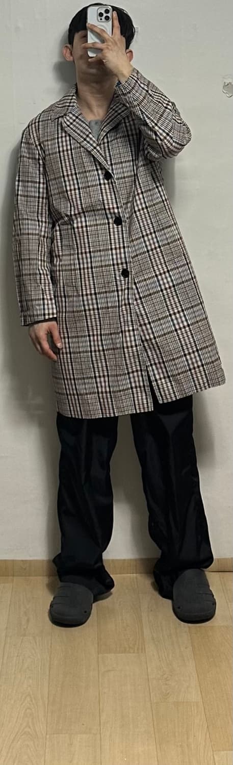 시스템옴므 체크 싱글코트 상품이미지5