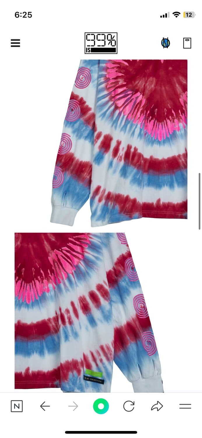 99%is TIE-DYE SLEEVE T-SHIRT 타이다이 긴팔 티셔츠 상품이미지5