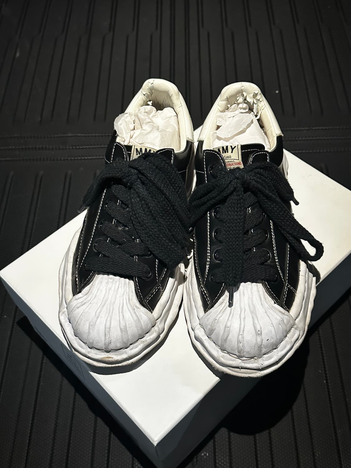 [42] 미하라야스히로 블레이키 레더 검흰 상품이미지2