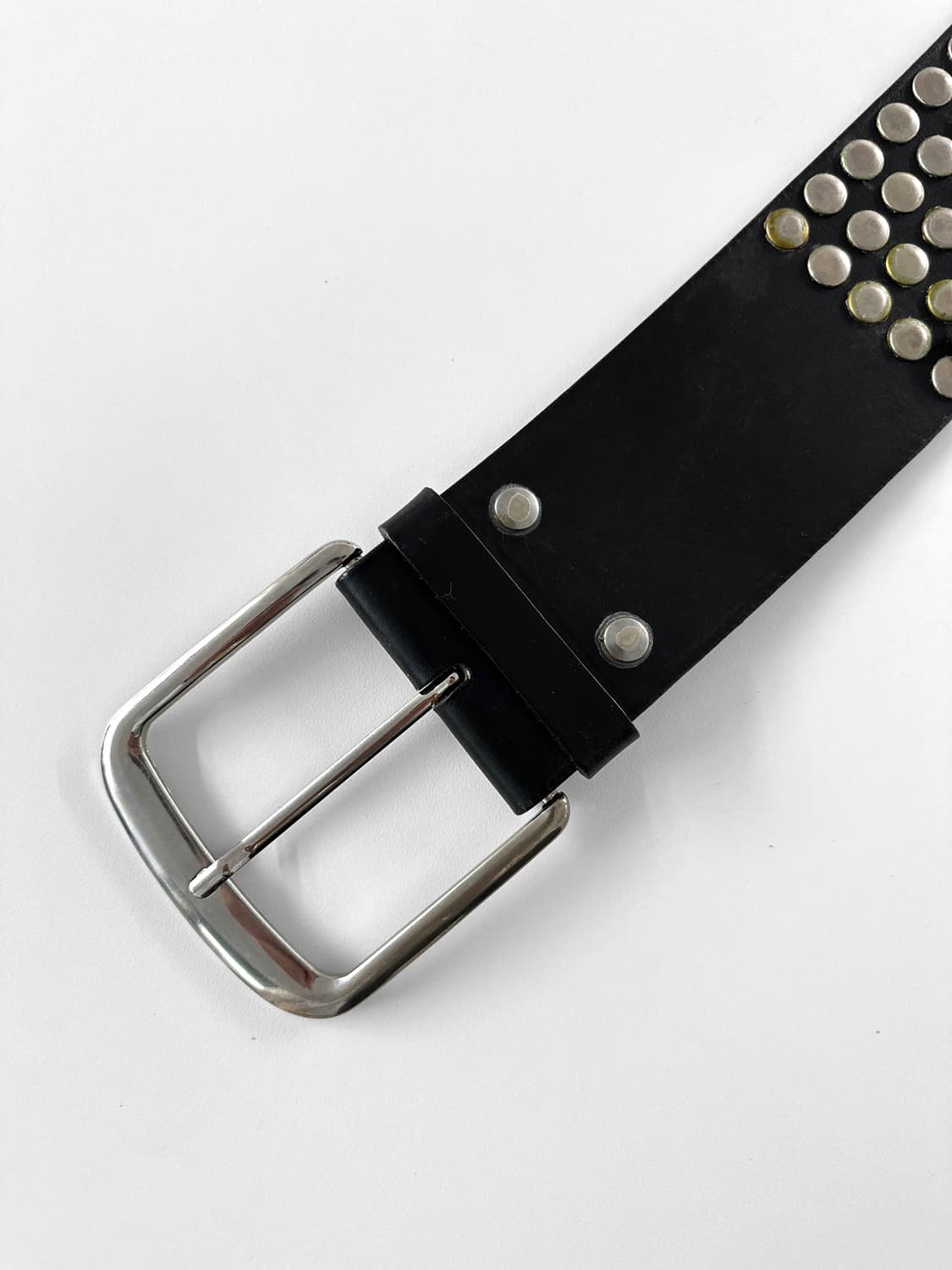 (Rare) A.F. VANDEVORST 더블 레이어 스터드 레더 벨트 상품이미지6