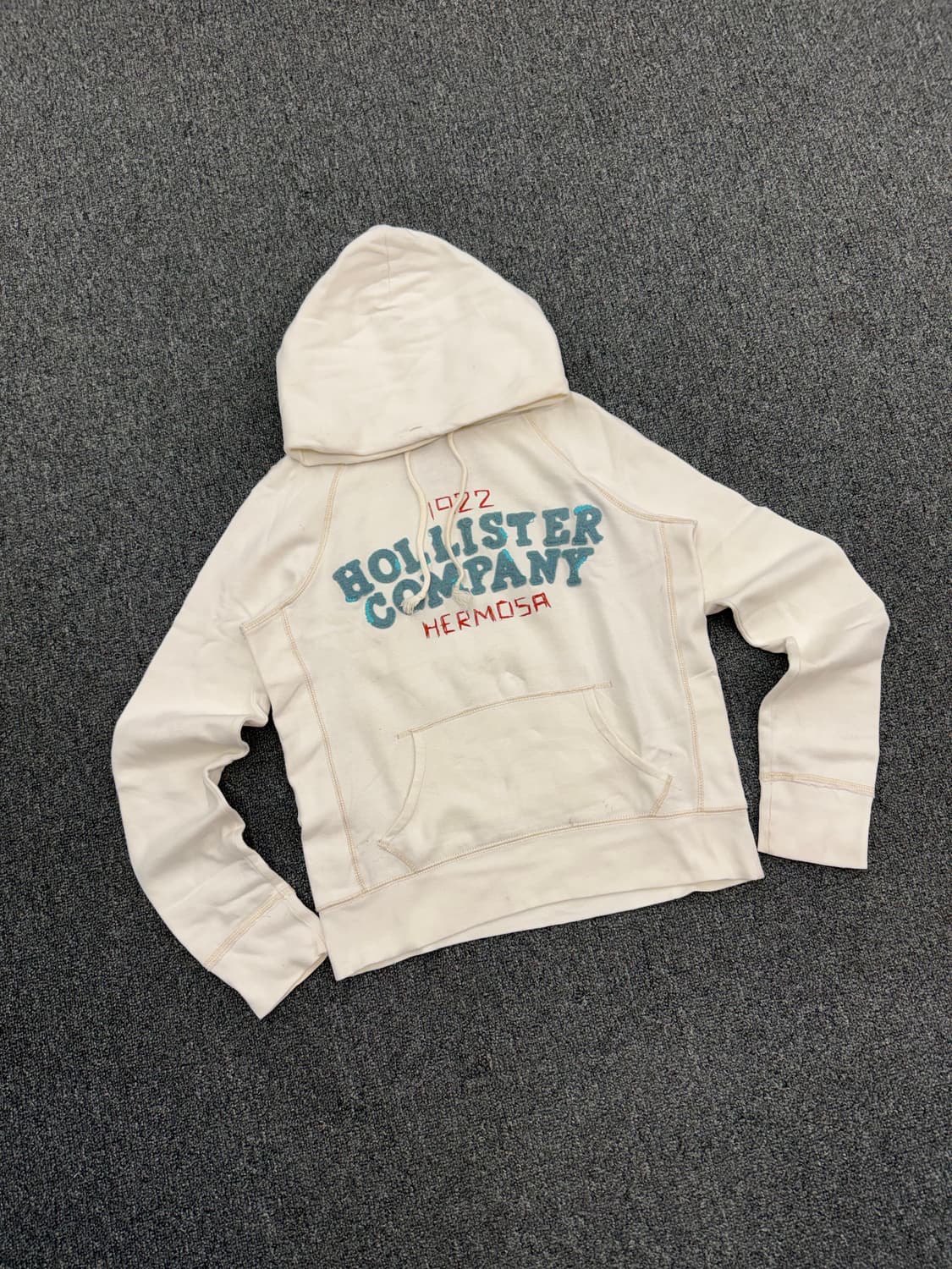 L)홀리스터 빈티지 여성 스티치 포인트 후드티 상품이미지1