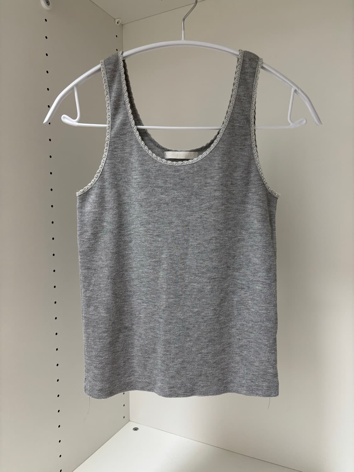 샵페어리 farire 슬리브리스 그레이 레이스 나시 회색 모리걸 상품이미지1