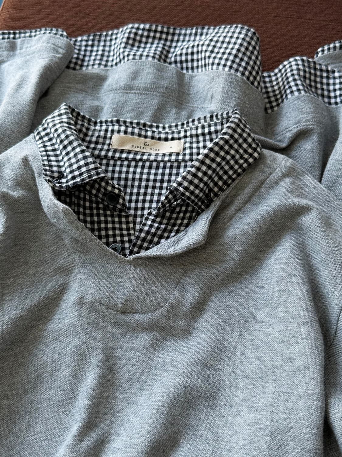 Design fake layered L/S top 상품이미지2