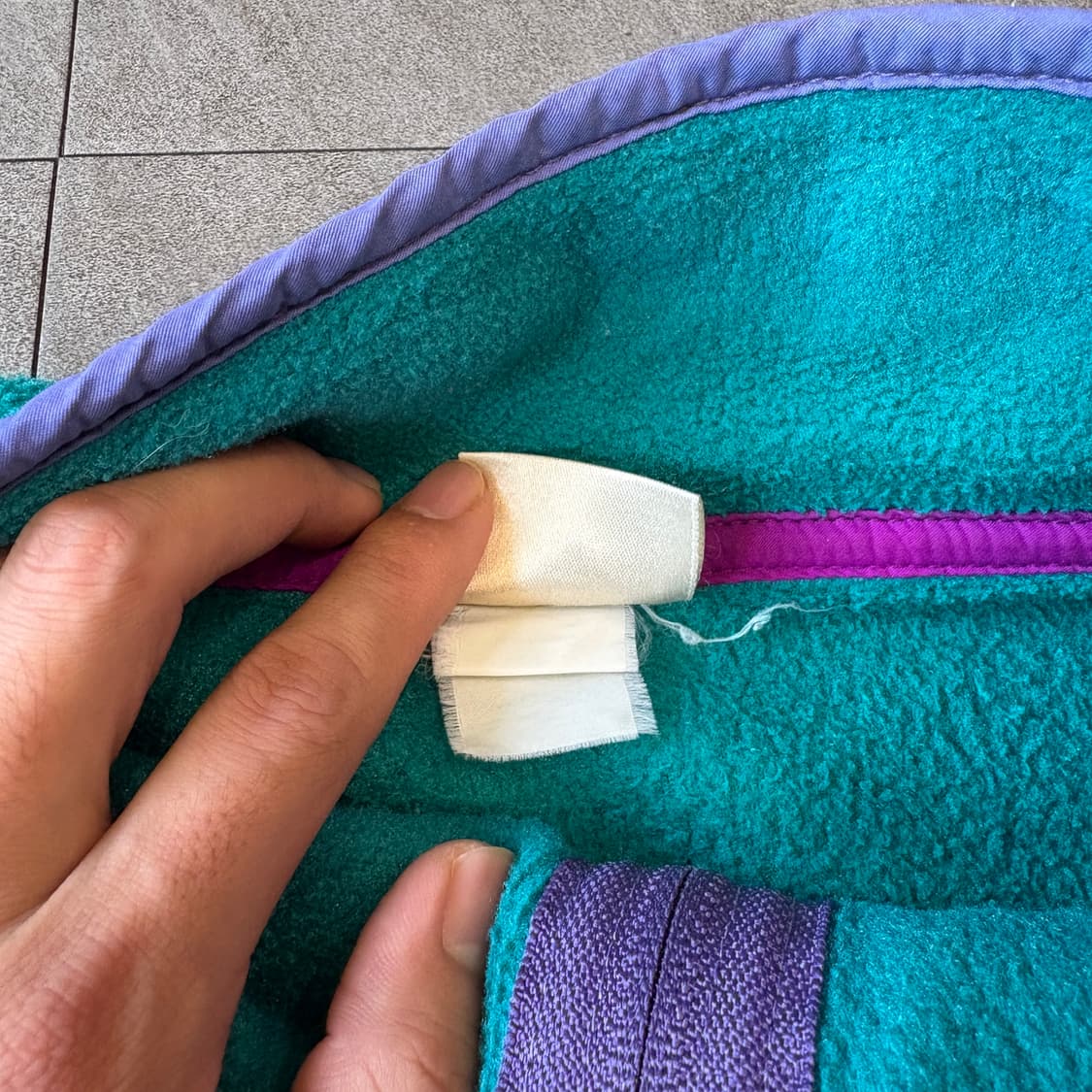 90s L.L.bean 90년대 미국 생산 엘엘빈 그린 플리스 자켓 상품이미지6