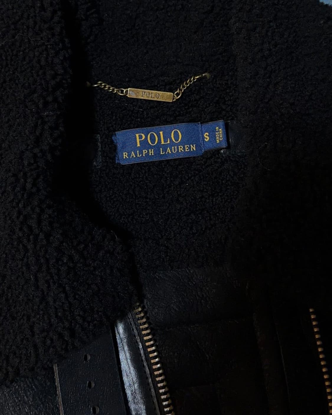 폴로 랄프로렌 B-3 리얼 퍼 레더 베스트 상품이미지8