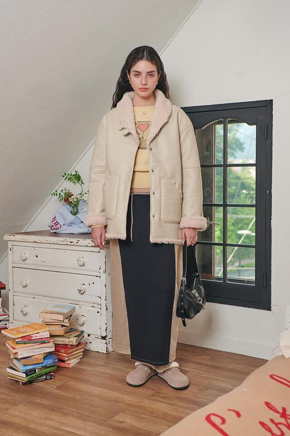 비터셀즈 무스탕 새상품 프리사이즈
 상품이미지3