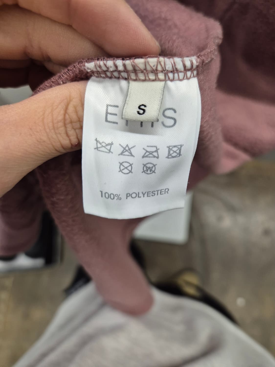 이미스 후리스 로브 가운 핑크 S 상품이미지7