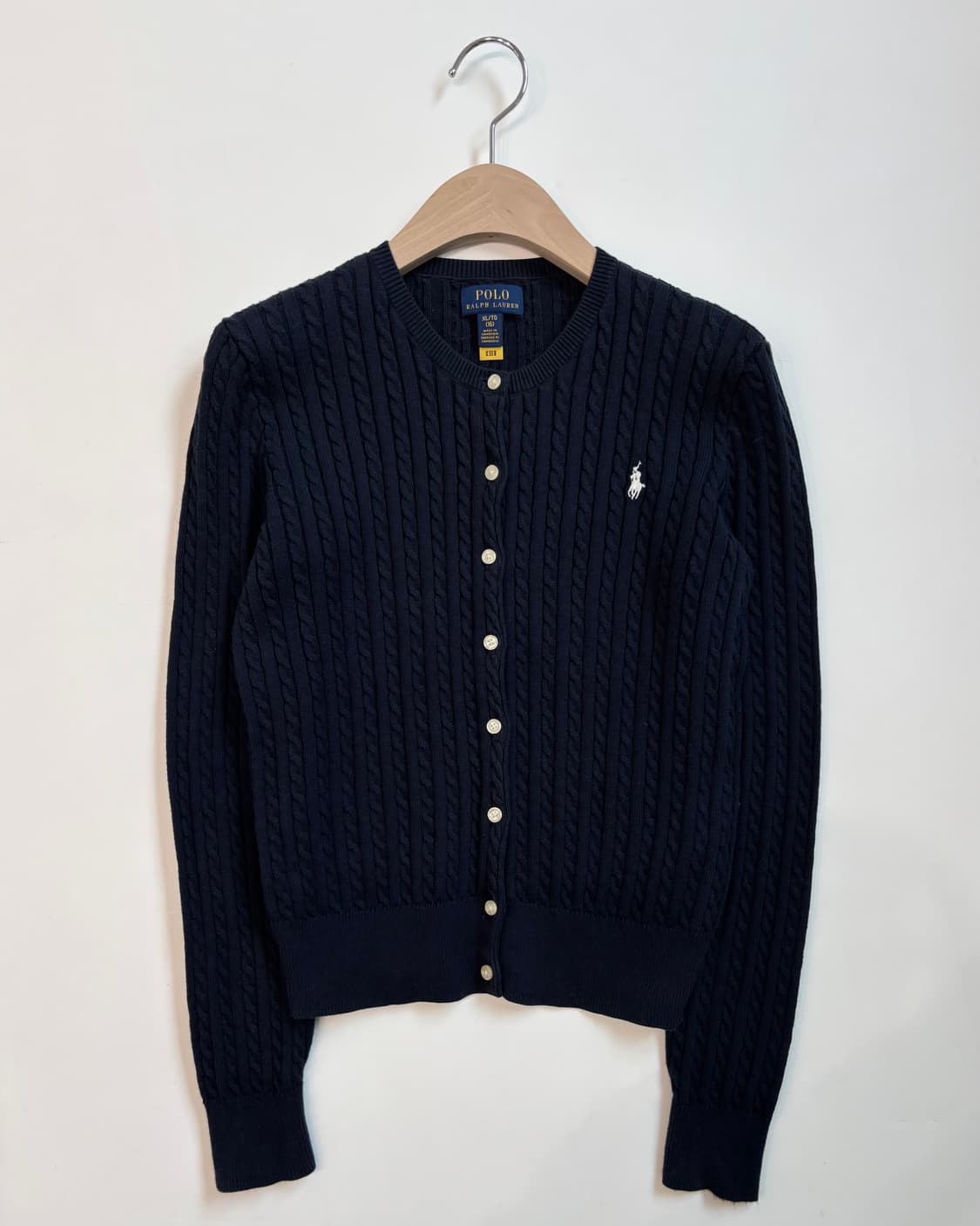 Polo 폴로 랄프로렌 QR라벨 걸즈 케이블 가디건 상품이미지3