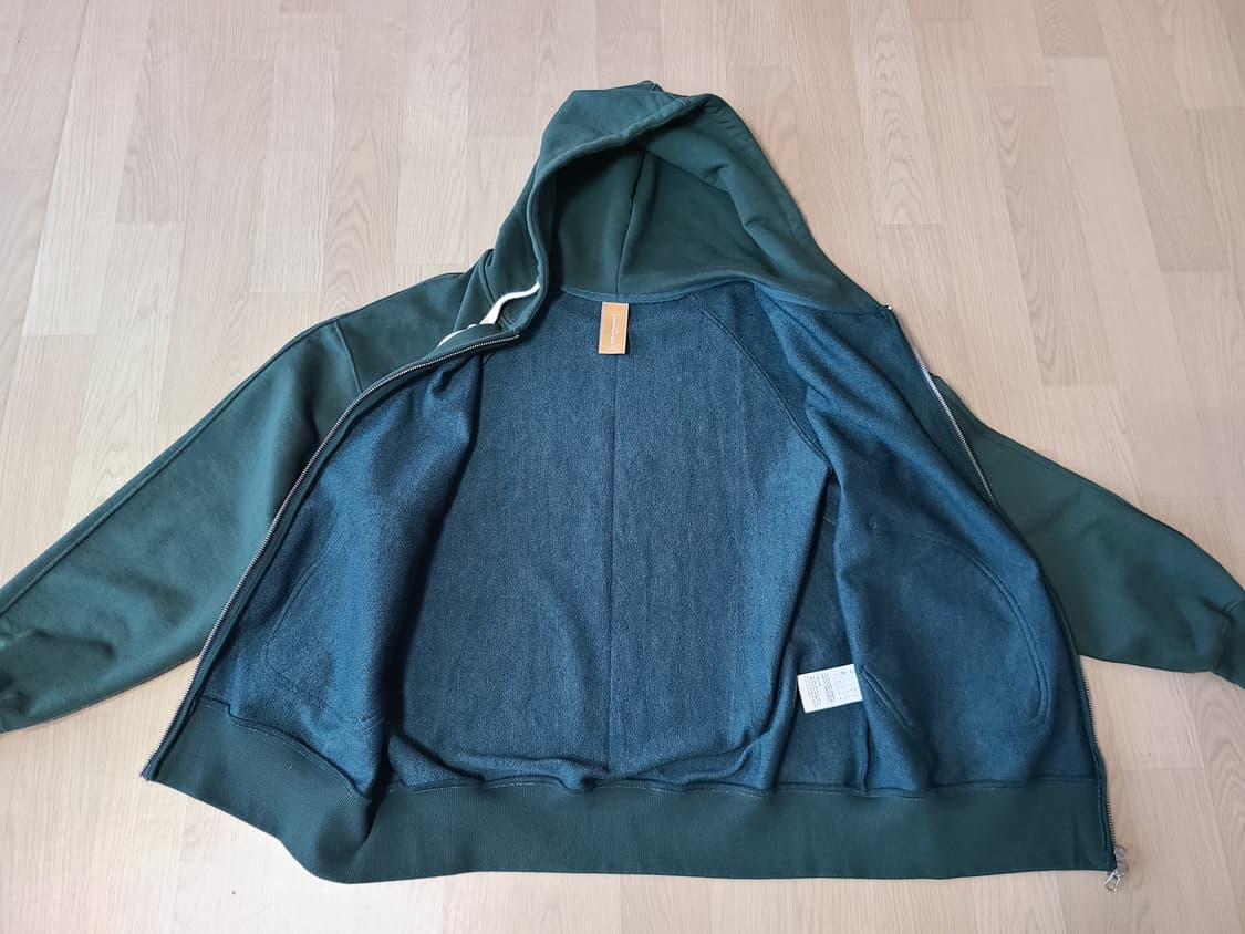 [M] 프리즘웍스 OG 헤비웨이트 후드 집업 파카 다크 그린 판매 상품이미지3