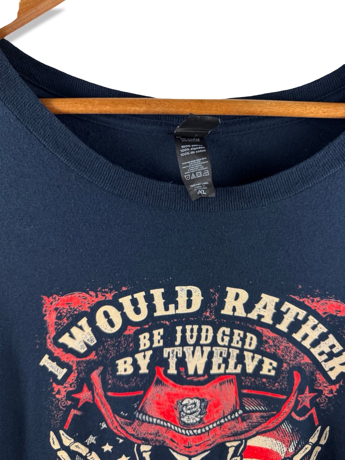 USA 스컬 프린팅 티셔츠3195 상품이미지3