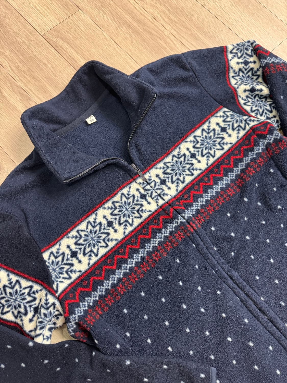 유니클로 노르딕 도트 플리스 집업 상품이미지2