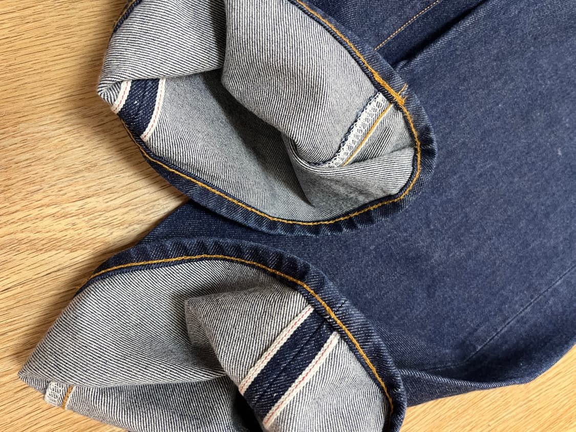 아웃스탠딩 와이드 셀비지 데님 상품이미지4