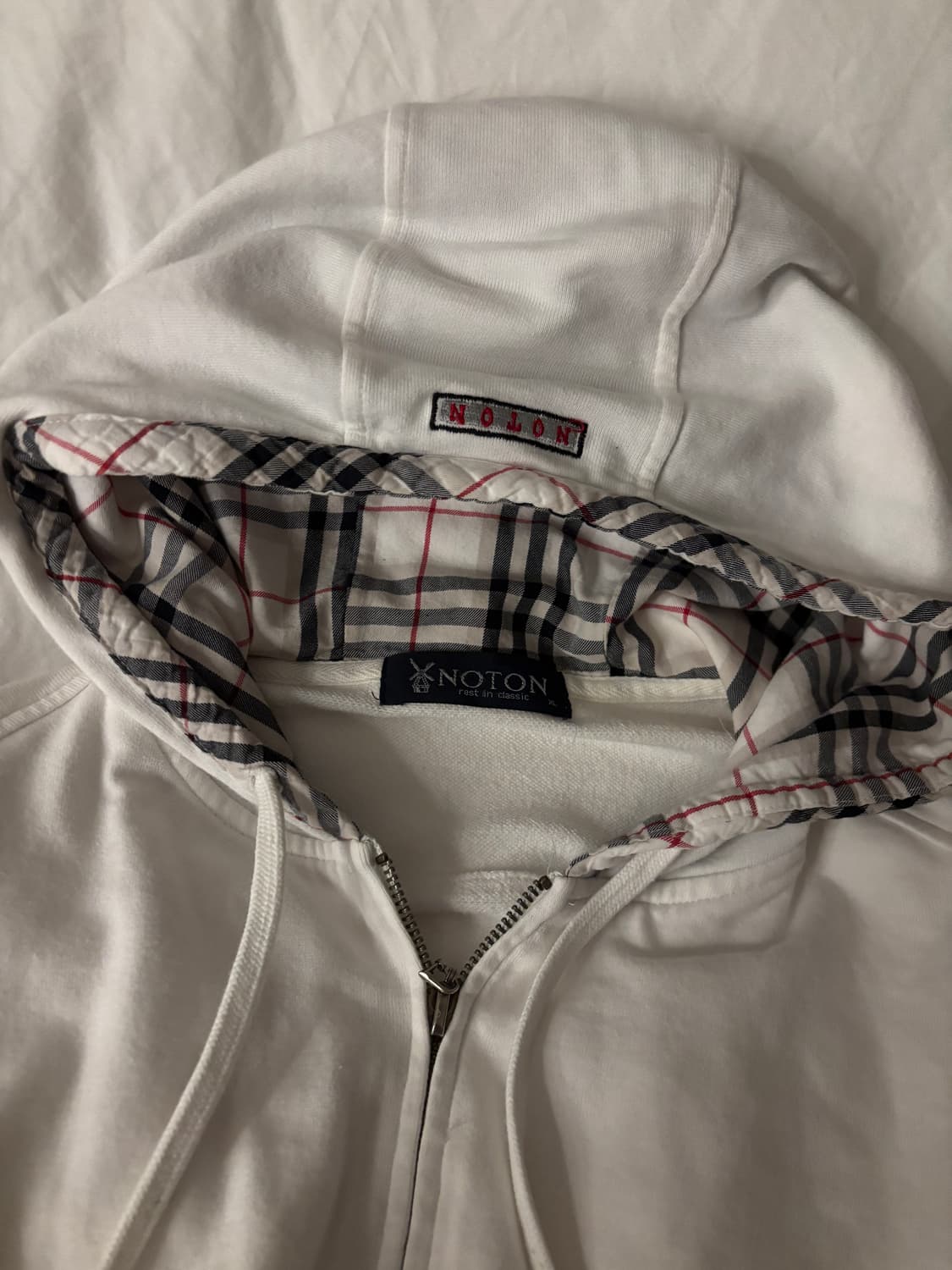 NOTON 후드집업 화이트 상품이미지2