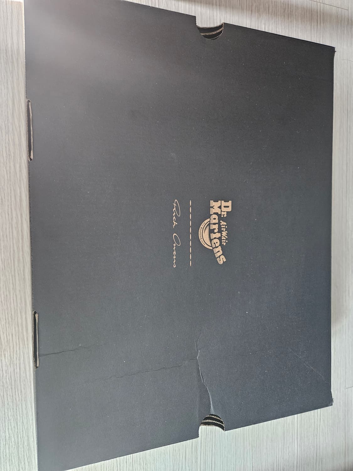 닥터마틴 x 릭 오웬스 쿼드 솔 스틸 토 부츠 블랙 상품이미지2