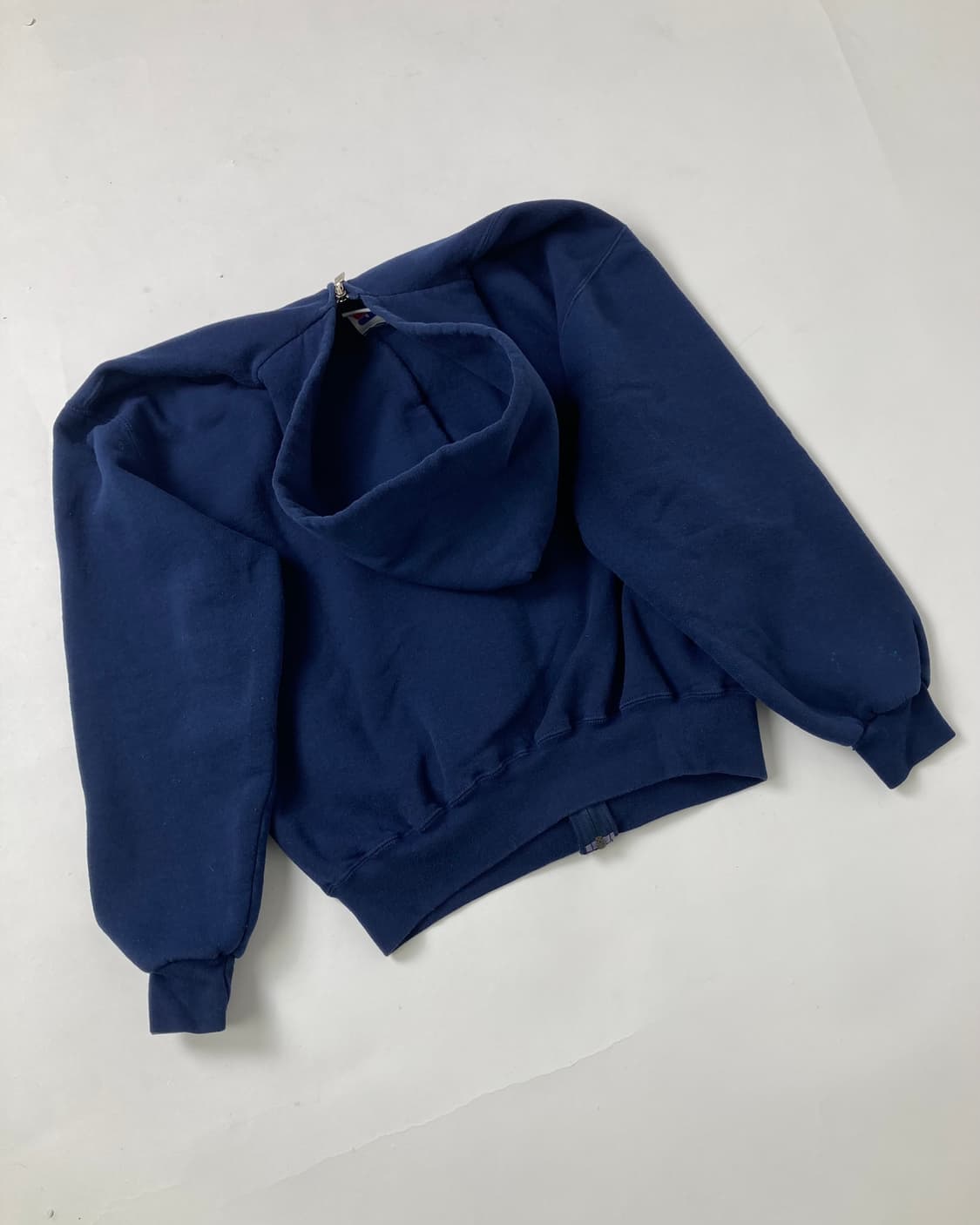 90s Russell Zip Up Hoodie (navy) 상품이미지2