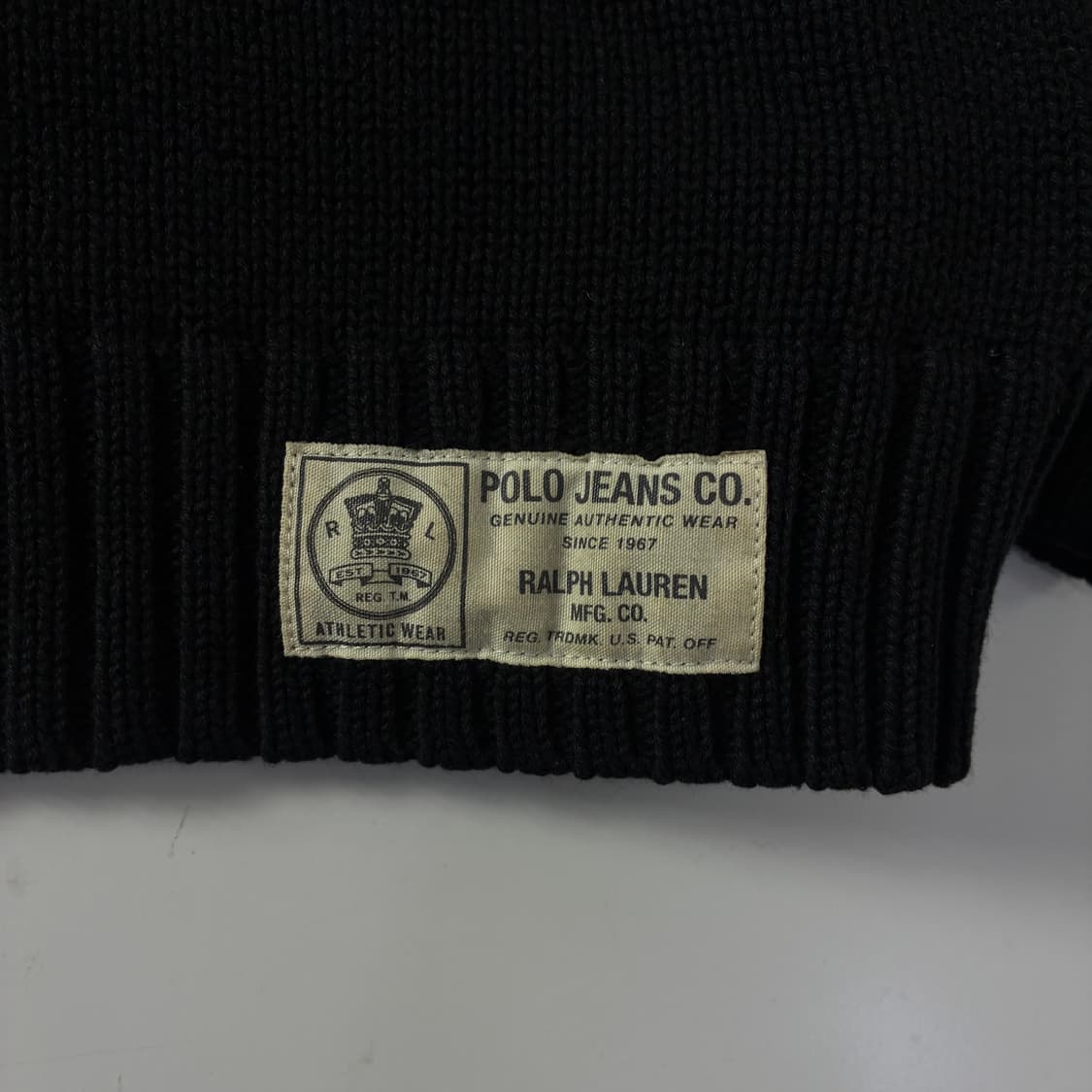 Polo  폴로 진스 컴퍼니 코튼 PRL 패치 라운드 니트  상품이미지4