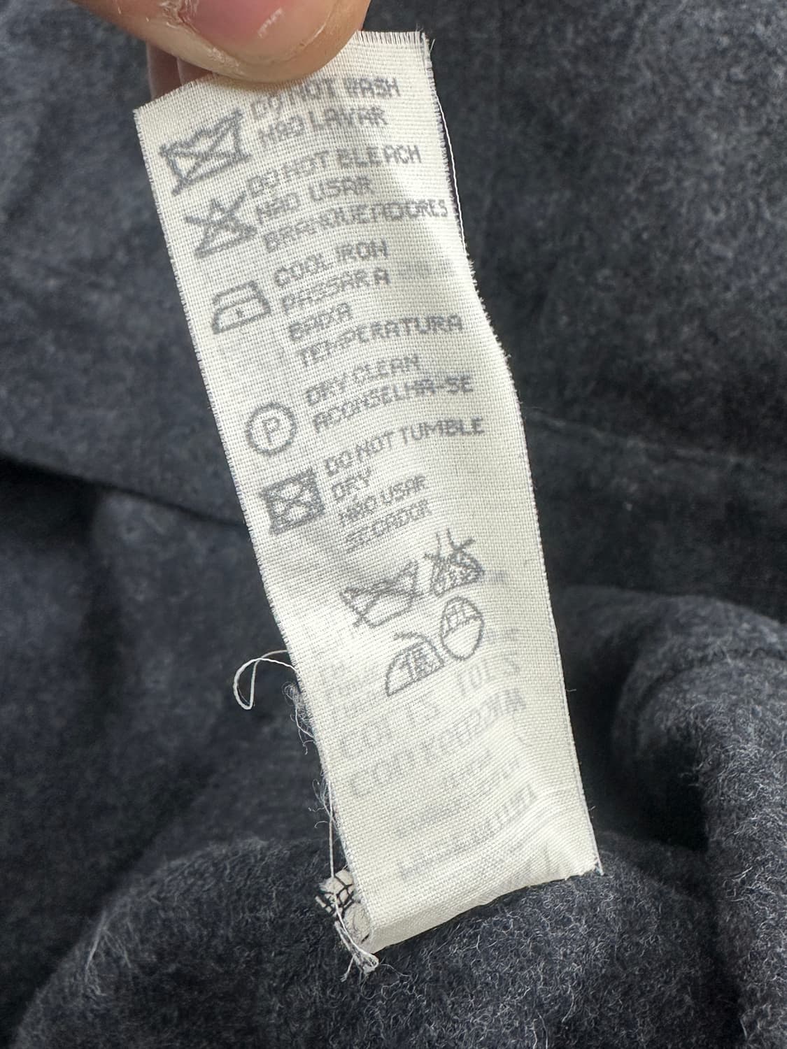 90s Armani jeans 울 트러커 자켓 XL 상품이미지8