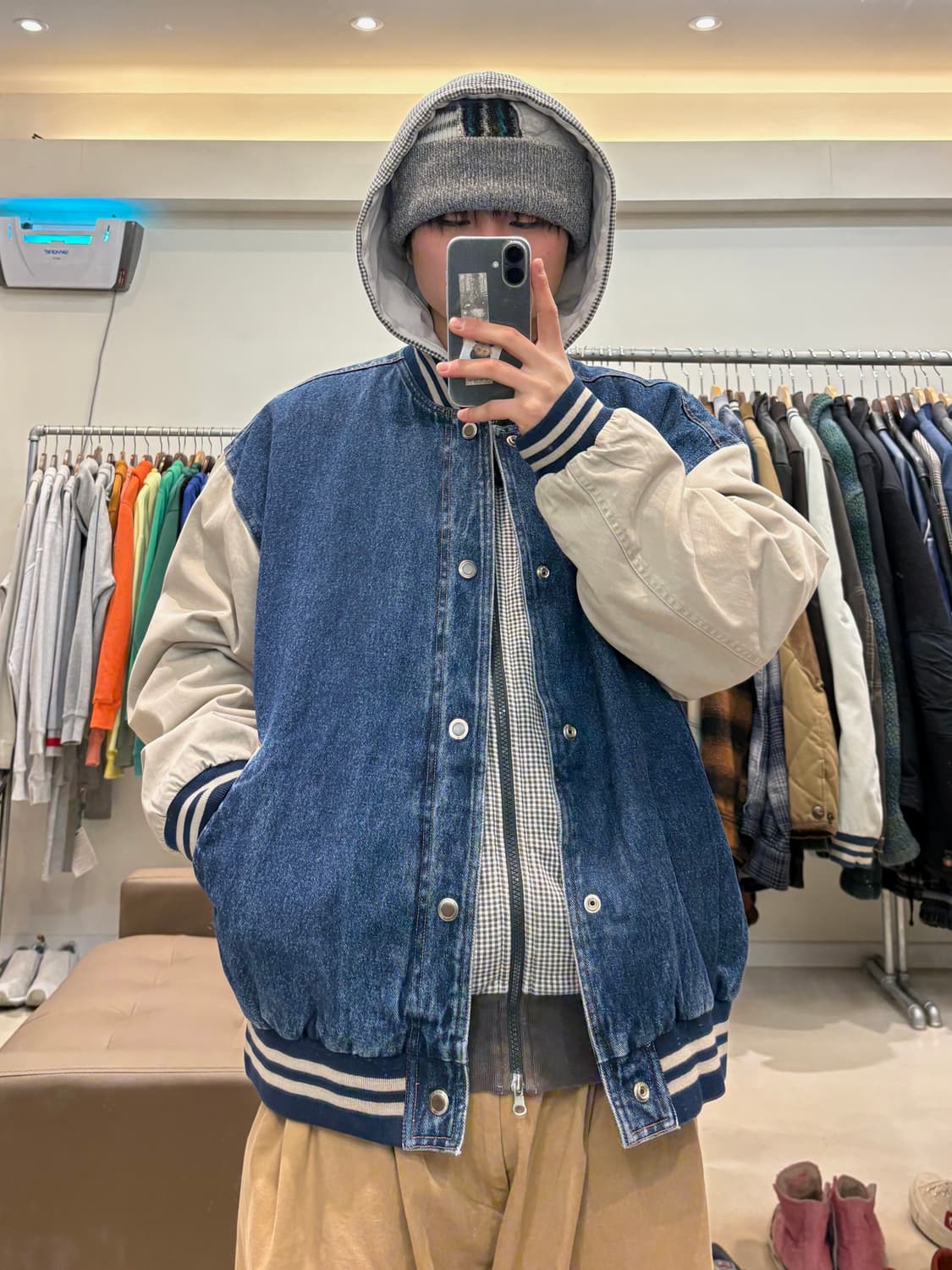 Basic editions 데님 바시티자켓 상품이미지8