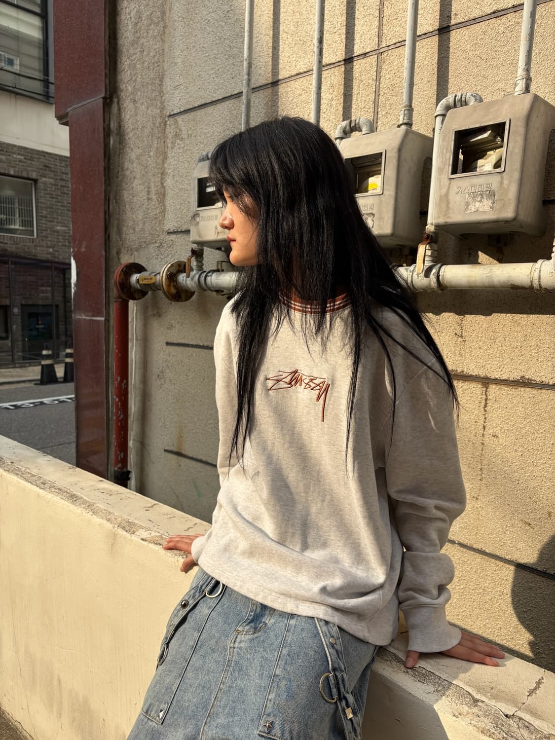 스투시 오버핏 스웻셔츠 상품이미지6