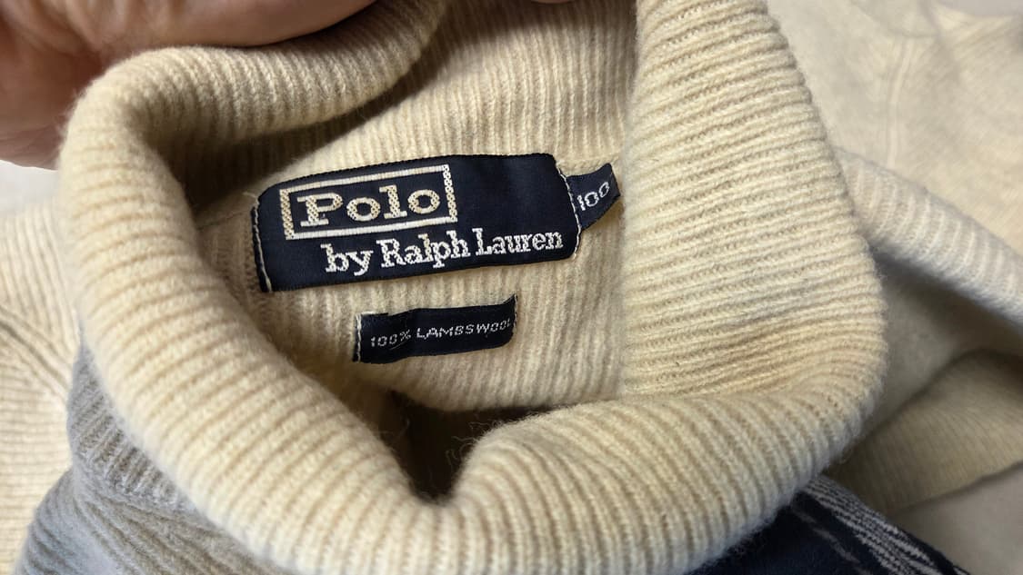 폴로 랄프로렌 골지  터틀넥 니트 상품이미지4