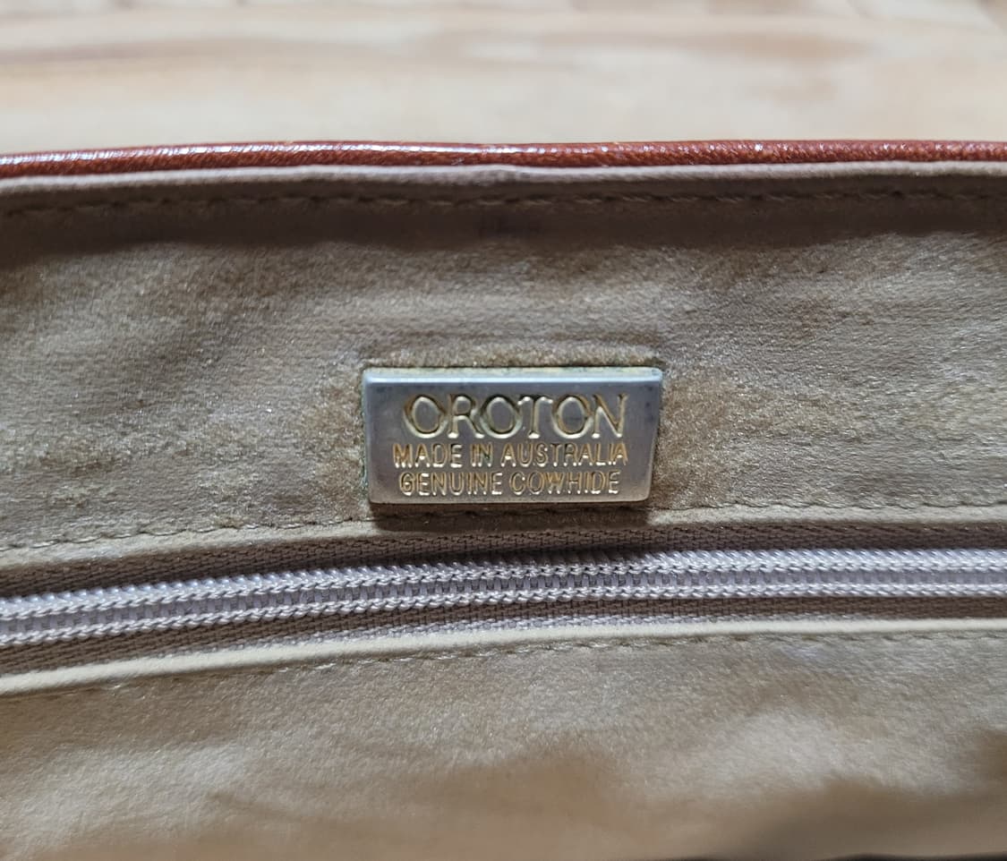 호주 OROTON 빈티지 가죽 핸드백 상품이미지5