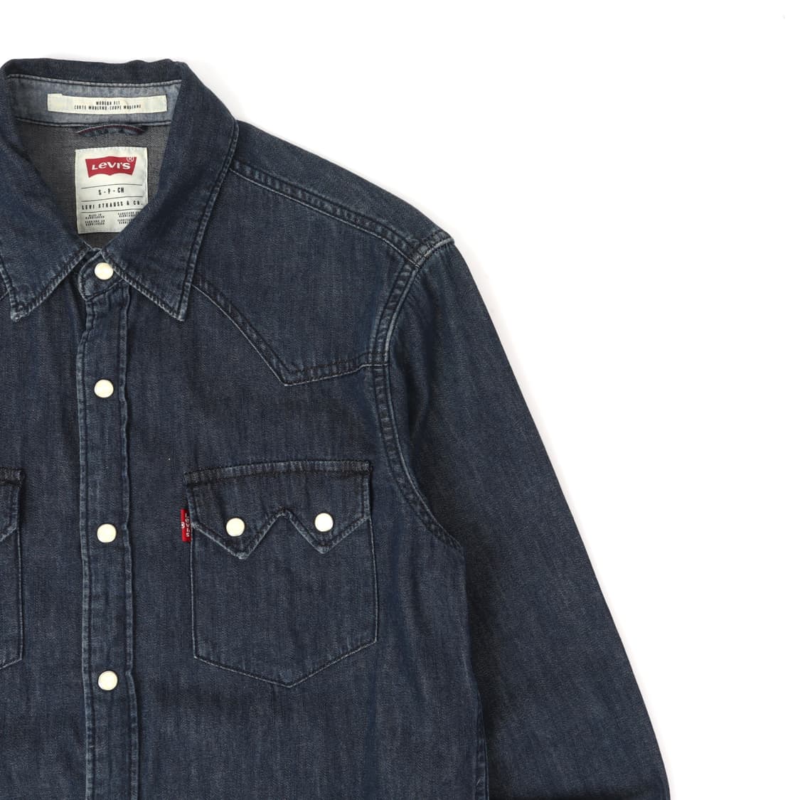리바이스 인디고 딥블루 데님 셔츠 상품이미지3