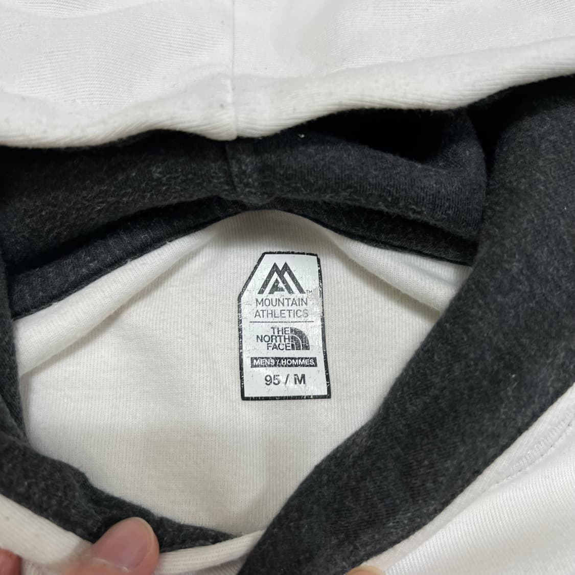 노스페이스 마운틴 애슬레틱 빅로고 후드 티셔츠 [화이트] M/95 상품이미지4