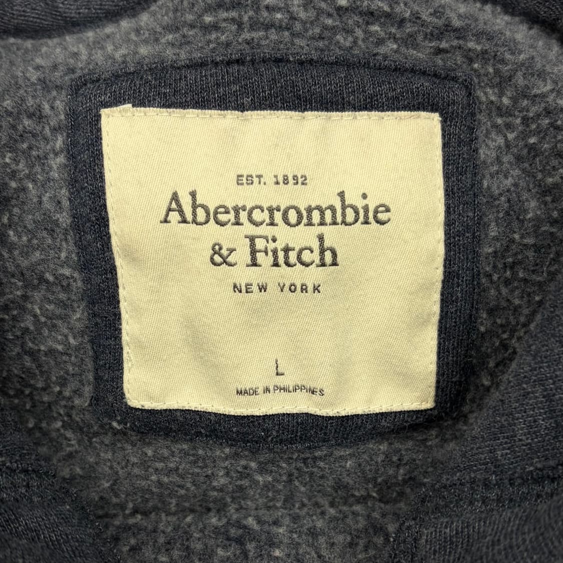 Abecrombie 아베크롬비 네이비 후드티 L 상품이미지4