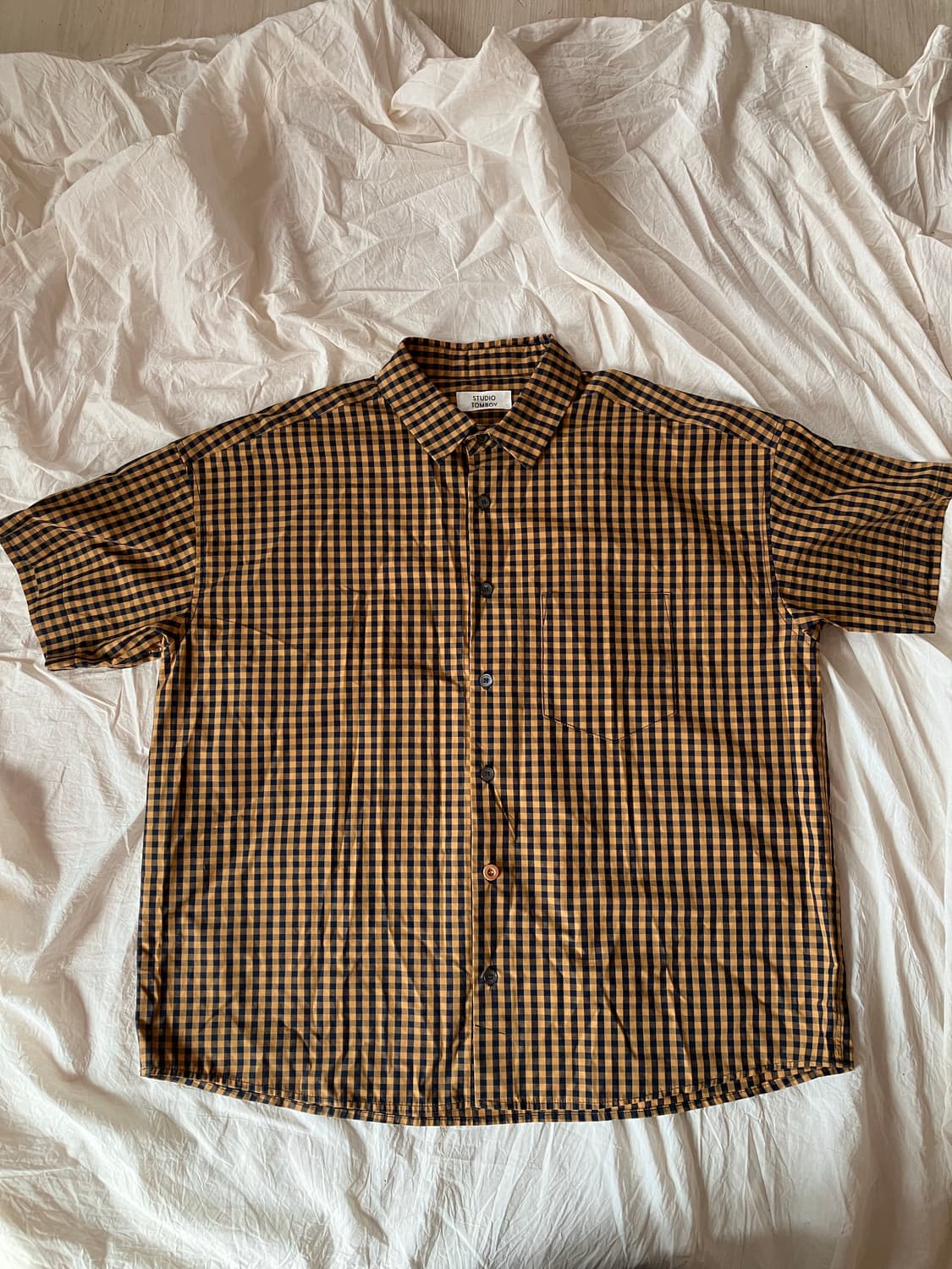 스튜디오톰보이 체크반팔셔츠 상품이미지2