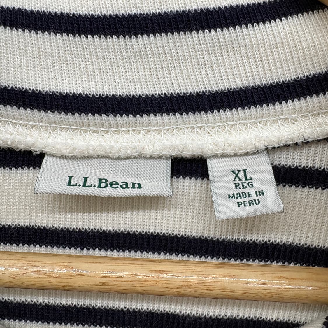 엘엘빈 아/검 스트라이프 하프넥 니트 여xl 상품이미지4