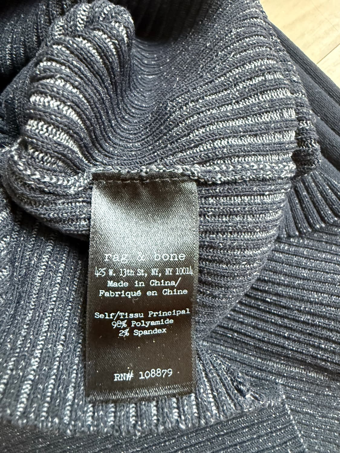 [1회착] Rag & Bone 랙앤본 뉴욕 시그니처 슬림 니트 마인 상품이미지3