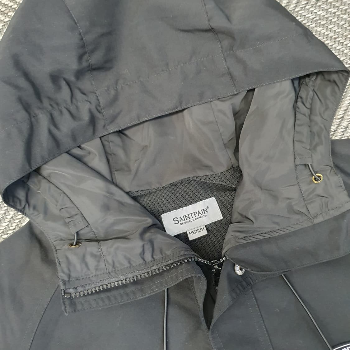 세인트페인 반집업 오버핏 바람막이 남자105 상품이미지4