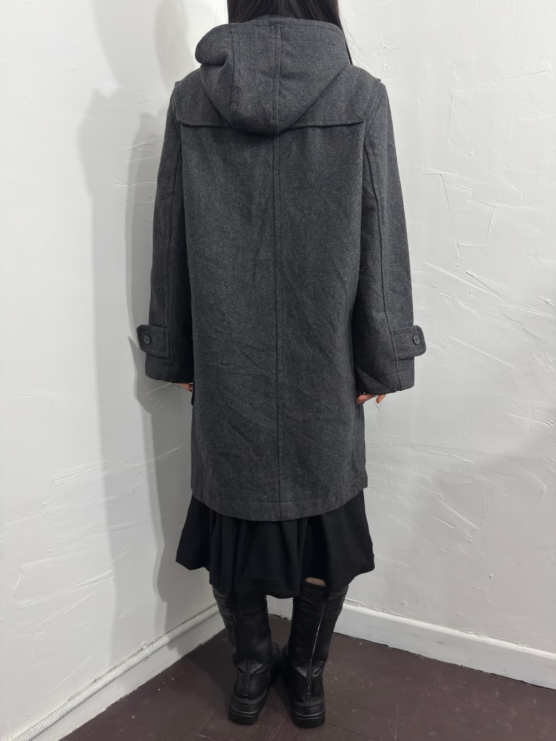 bellnatklein duffle hood wool coat 상품이미지5