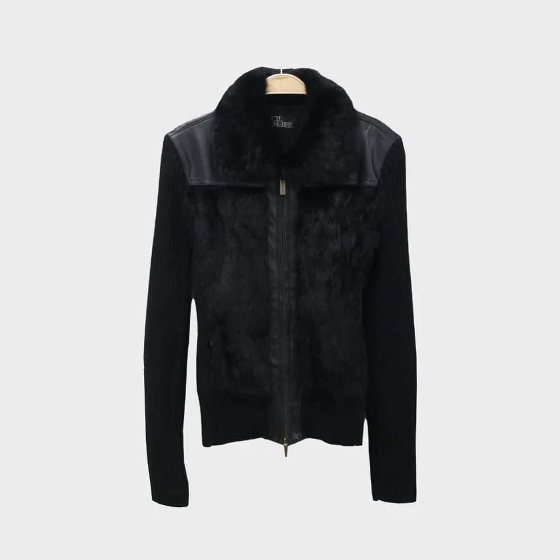 세실맥비 래빗 퍼 라떼 로걀 니트 자켓 62799 상품이미지1